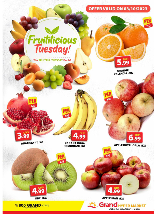 Fruitilicious Tuesday - Grand Hypermarket Jebel Ali