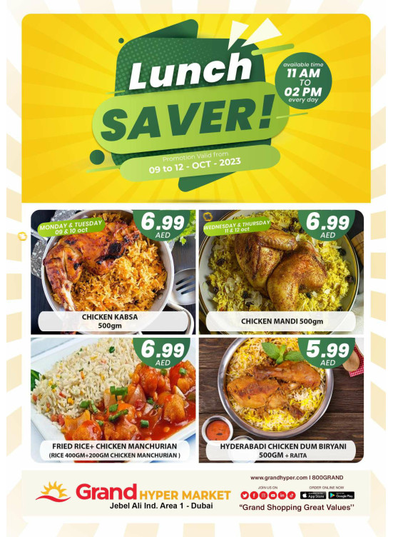 Lunch Saver - Grand Hypermarket Jebel Ali