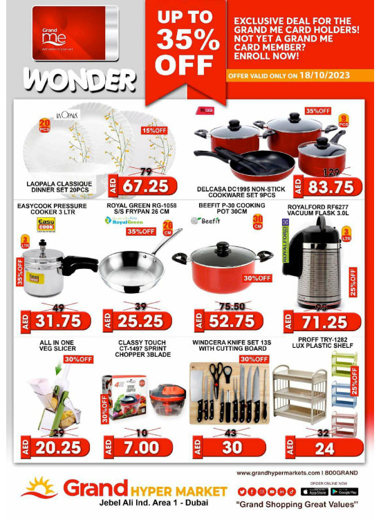 Wonder Deals - Grand Hypermarket Jebel Ali