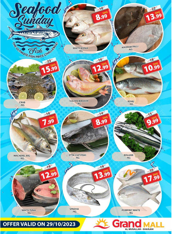 Seafood Sunday - Grand Mall Sharjah