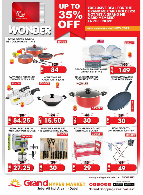 Wonder Deals - Grand Hypermarket Jebel Ali