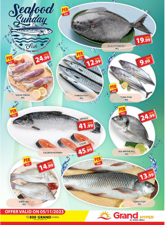 Seafood Sunday - Grand Hyper Al Khail Mall