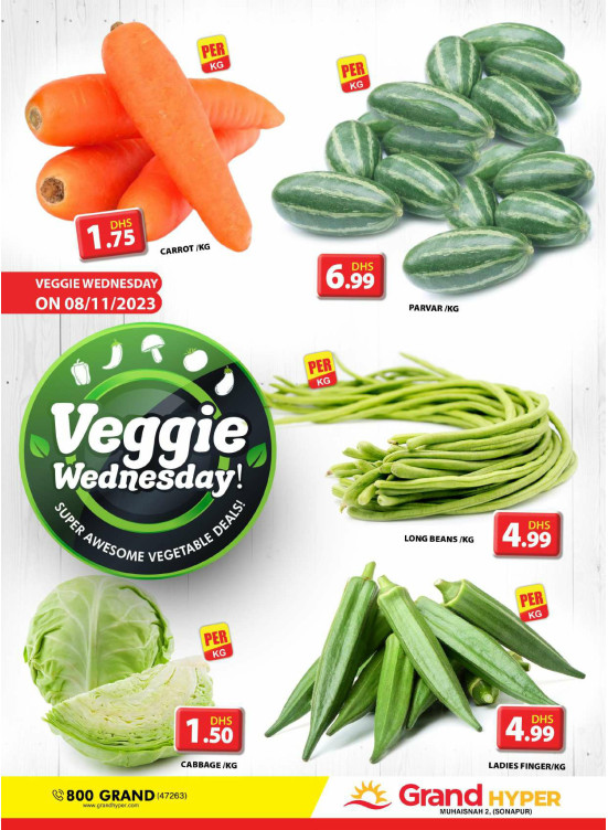 Veggie Wednesday - Grand Hyper Muhaisnah