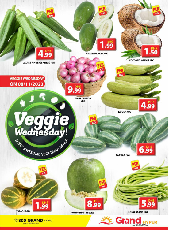 Veggie Wednesday - Grand Hyper Al khail Mall
