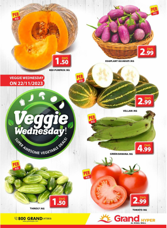Veggie Wednesday - Grand Hyper Al khail Mall