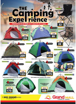 Camping Deals - Grand Mall Sharjah