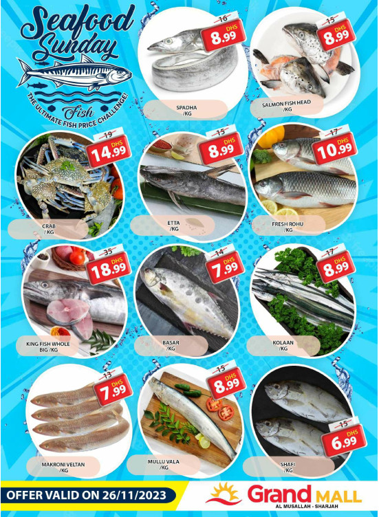 Seafood Sunday - Grand Mall Sharjah