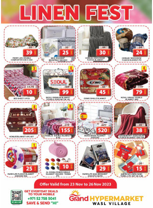 Linen Fest - Wasl Village, Dubai