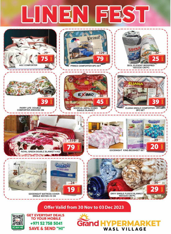 Linen Fest - Wasl Village, Dubai