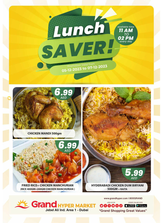 Lunch Saver - Grand Hypermarket Jebel Ali