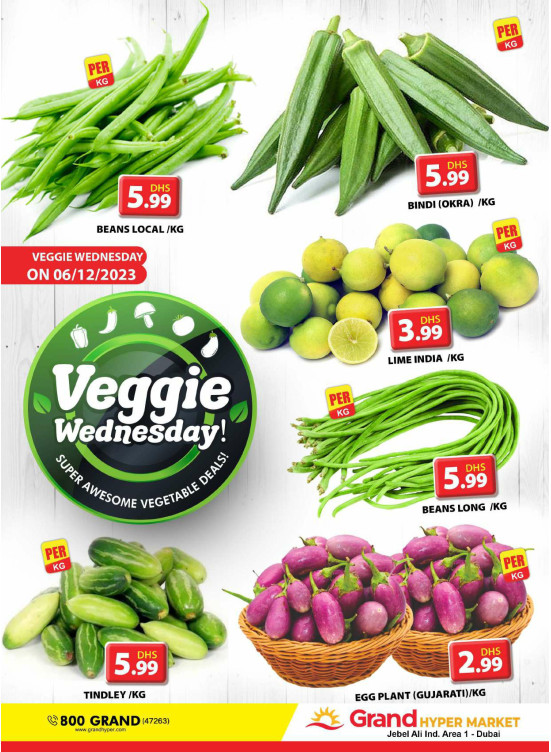 Veggie Wednesday - Grand Hypermarket Jebel Ali