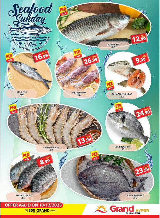 Seafood Sunday - Grand Hyper Al Khail Mall