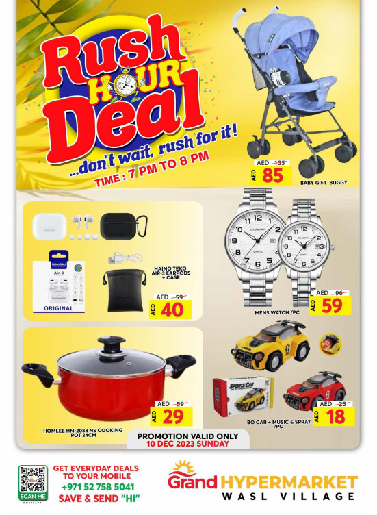 Sunday Rush Hour Deal - Wasl Village, Dubai