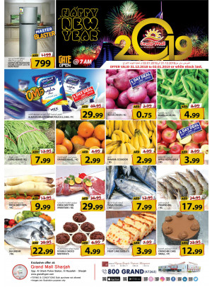 New Year 2019 Offers - Grand Mall Sharjah