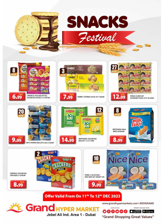 Snacks Festival - Grand Hypermarket Jebel Ali