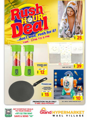 Monday Rush Hour Deal - Wasl Village, Dubai