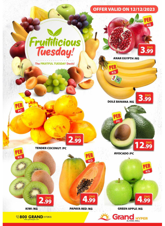 Fruitilicious Tuesday - Grand Hyper Al Khail Mall