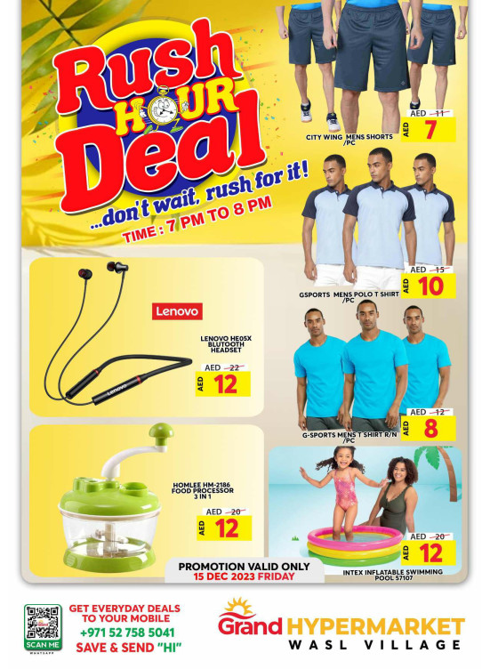 Friday Rush Hour Deal - Wasl Village, Dubai