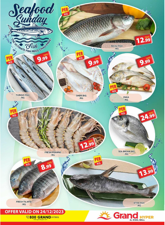 Seafood Sunday - Grand Hyper Al Khail Mall
