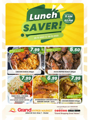 Lunch Saver - Grand Hypermarket Jebel Ali