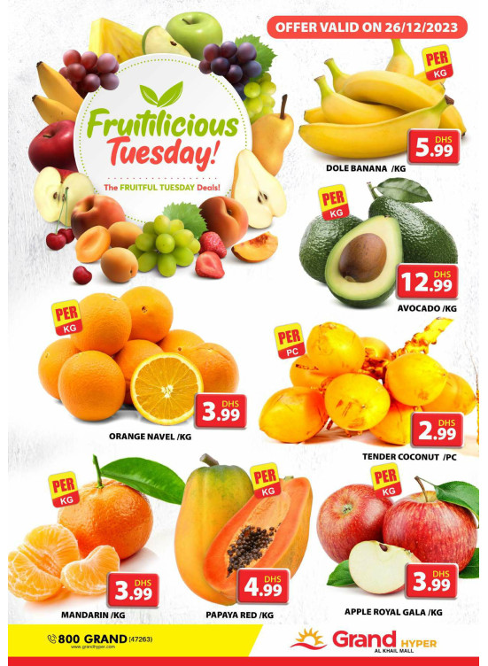 Fruitilicious Tuesday - Grand Hyper Al Khail Mall