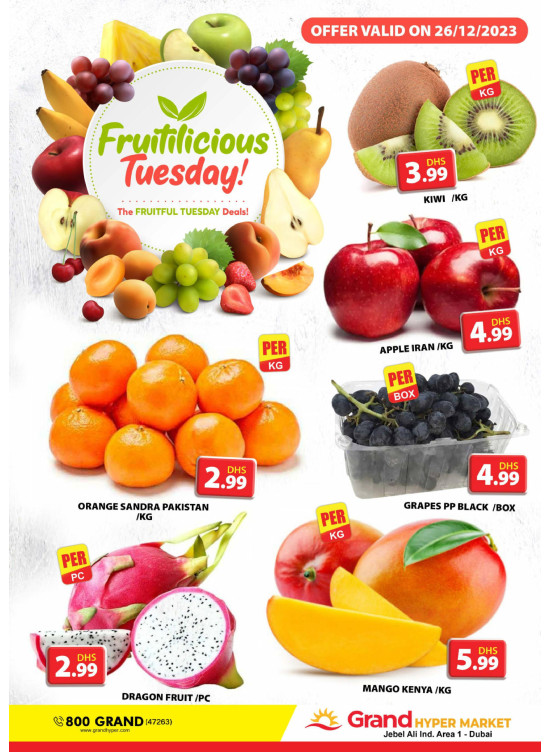 Fruitilicious Tuesday - Grand Hypermarket Jebel Ali