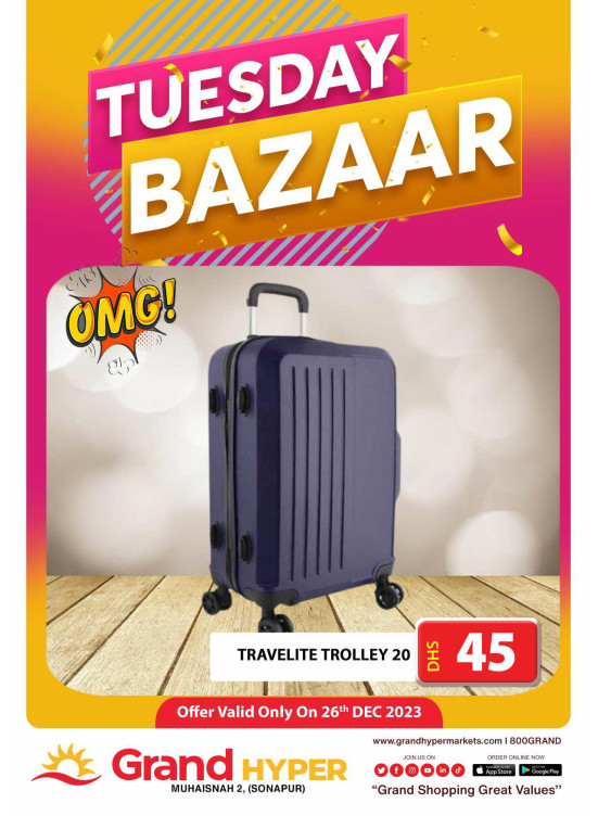 Tuesday Bazar - Grand Hyper Muhaisnah