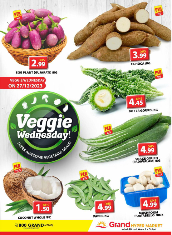 Veggie Wednesday - Grand Hypermarket Jebel Ali