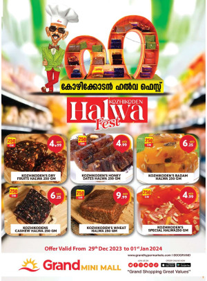 Halwa Fest - Grand Mini Mall