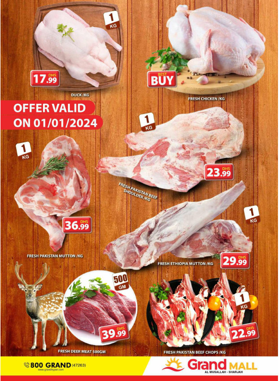Meat Monday Grand Mall Sharjah from Grand Hypermarket until 1st