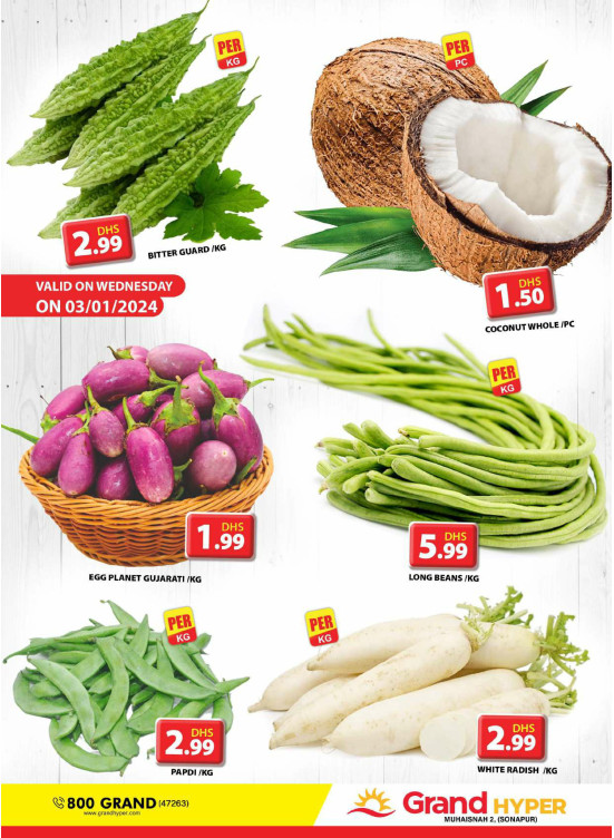 Veggie Wednesday - Grand Hyper Muhaisnah