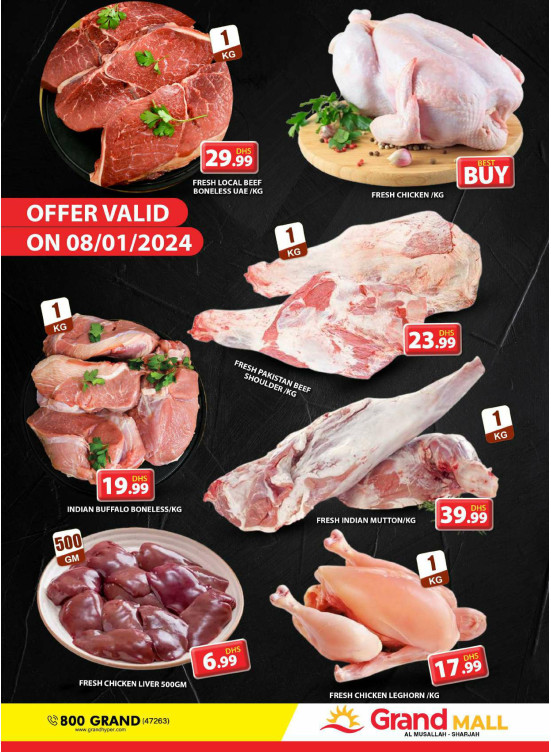 Meat Monday Grand Mall Sharjah from Grand Hypermarket until 8th