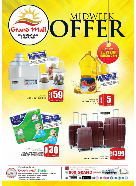 Midweek Offers - Grand Mall Sharjah