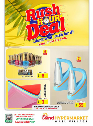 Thursday Rush Hour Deal - Wasl Village, Dubai