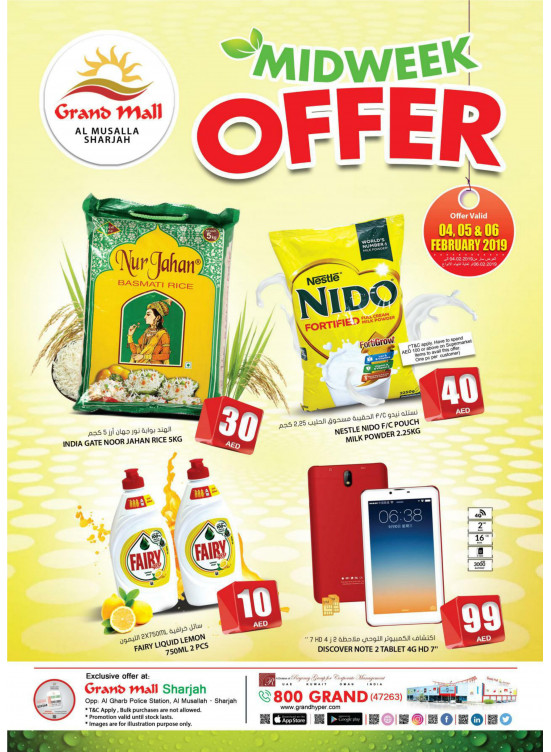 Midweek Offers - Grand Mall Sharjah