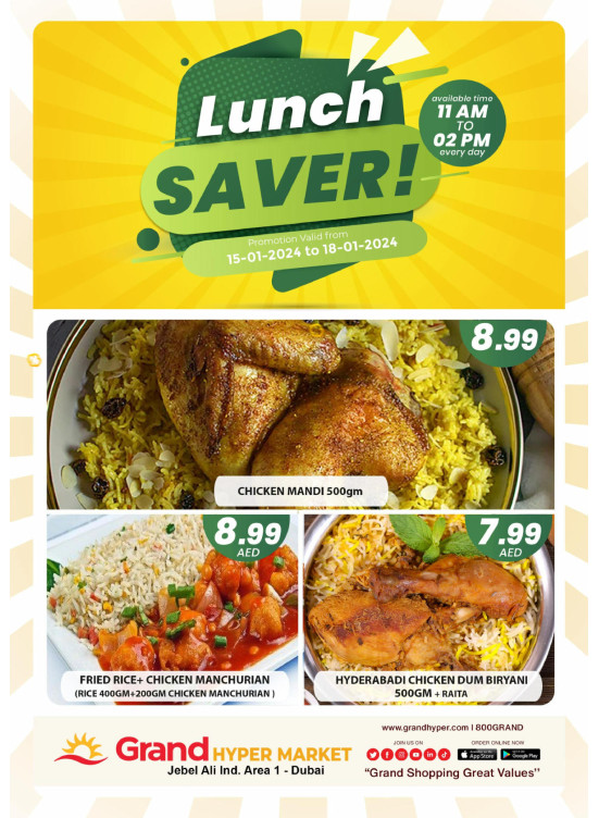 Lunch Saver - Grand Hypermarket Jebel Ali
