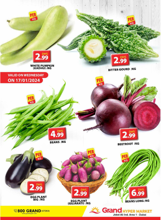 Veggie Wednesday - Grand Hypermarket Jebel Ali