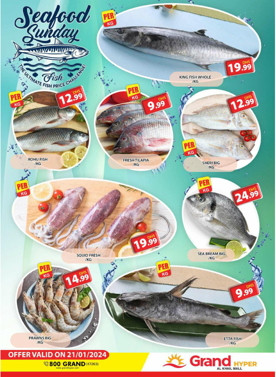 Seafood Sunday - Grand Hyper Al Khail Mall
