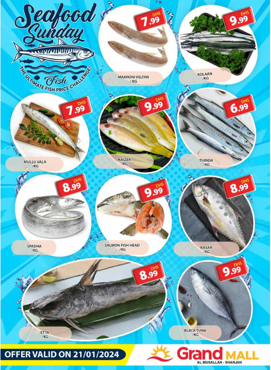 Seafood Sunday - Grand Mall Sharjah