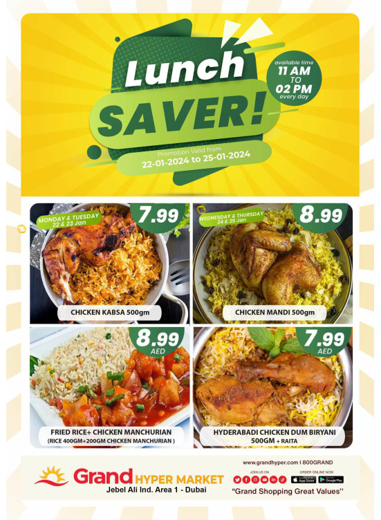 Lunch Saver - Grand Hypermarket Jebel Ali