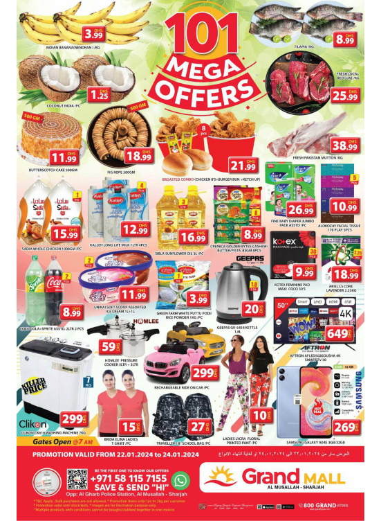 Mega Offers Grand Mall Sharjah from Grand Hypermarket until 24th