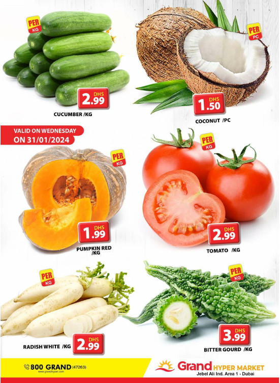 Veggie Wednesday - Grand Hypermarket Jebel Ali
