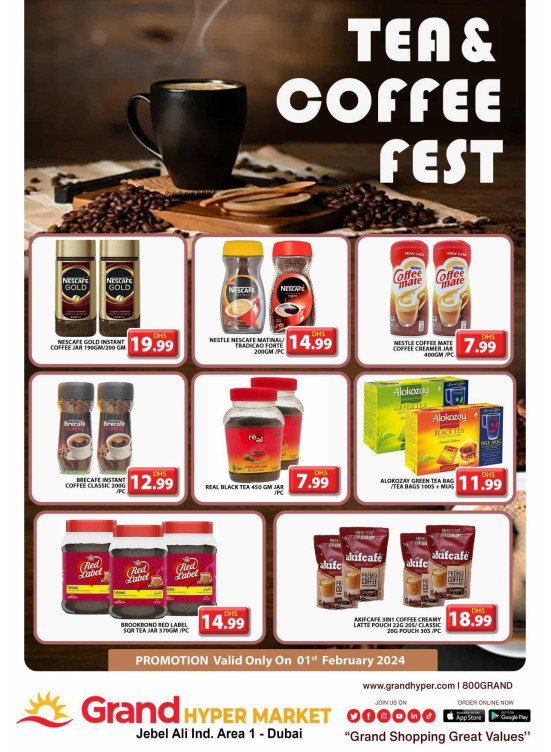 Tea & Coffee Fest - Grand Hypermarket Jebel Ali