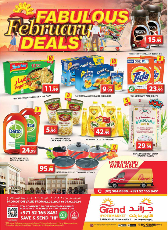 Weekend Deals Baniyas, Abu Dhabi from Grand Hypermarket until 4th February Grand Hypermarket