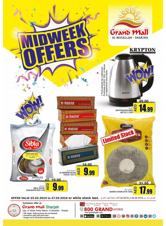 Midweek Offers - Grand Mall Sharjah