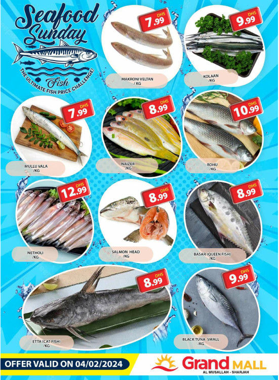 Seafood Sunday - Grand Mall Sharjah