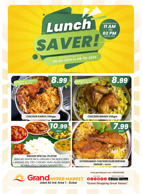 Lunch Saver - Grand Hypermarket Jebel Ali