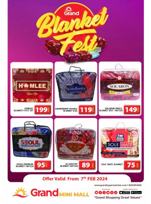 Blanket Fest - Grand Mini Mall