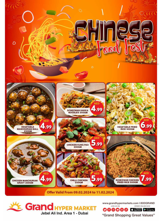 Chinese Food Fest - Grand Hypermarket Jebel Ali