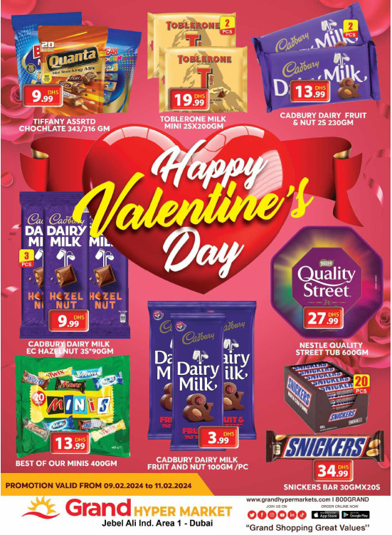 Valentine Day Deals - Grand Hypermarket Jebel Ali